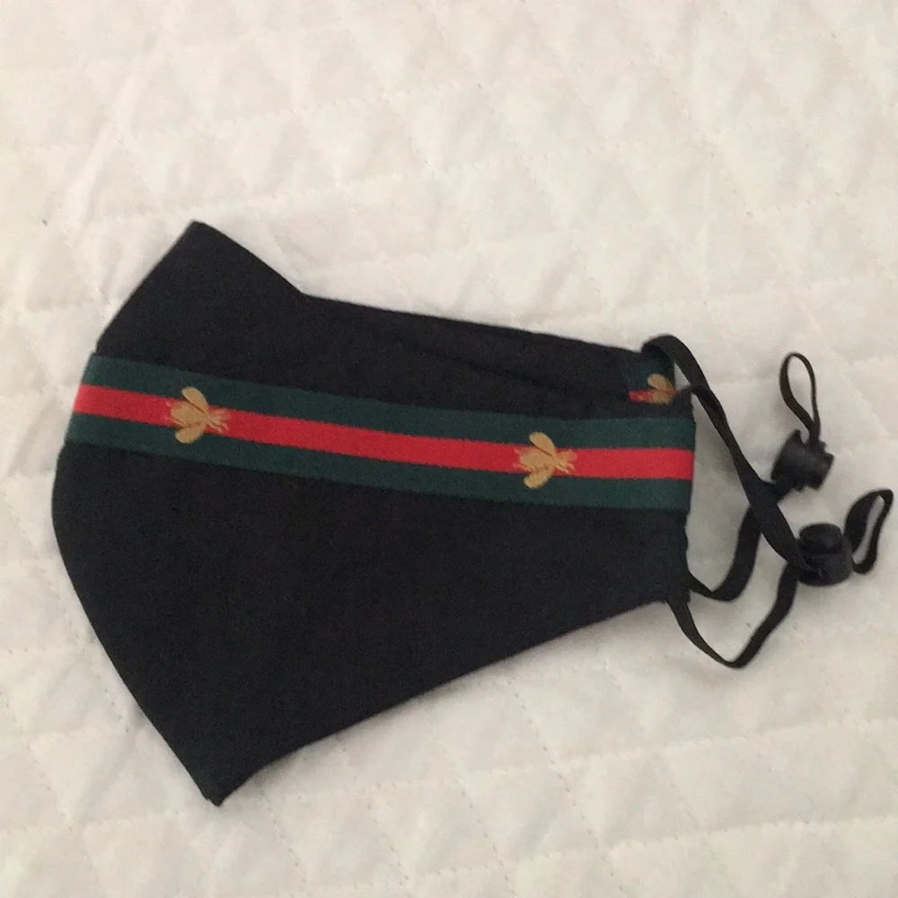Washable Face Mask with Adjustable Ear Loops and toggle.